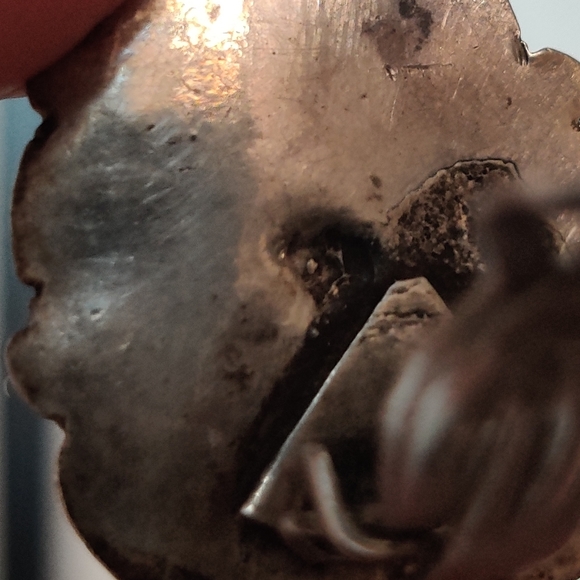 Antique Egyptian Scarabs Earrings and Brooch Set Silver Faience - Picture 8 of 14